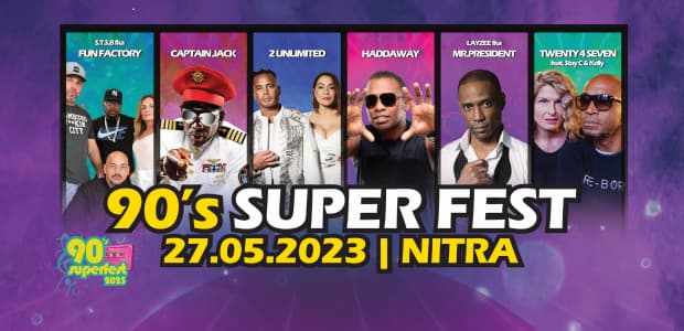 Poďte s nami na 90's SUPER Fest 2023